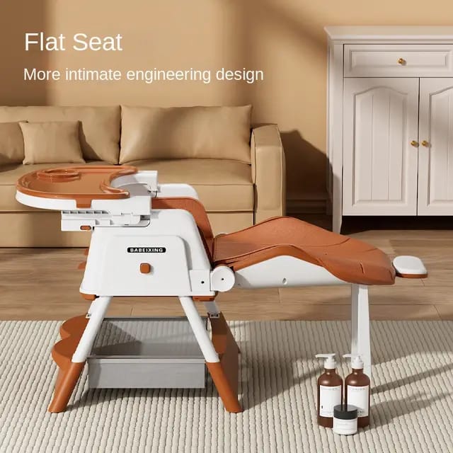THE LATEST  only  the baby will feed,rest and sleep  in the same feeding  chair. It has wheels, it's foldable, has headrest  with a soft pad,