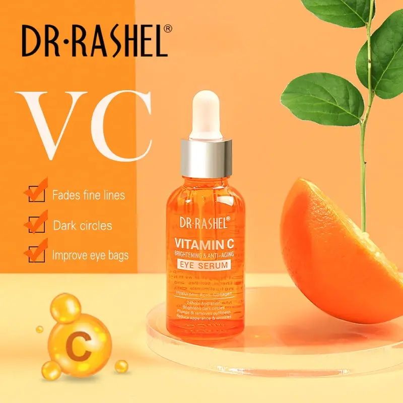 DR.RASHEL Vitamin C Eye Serum Remove Dark Circles Eye Bags Anti Wrinkle Eye Cream