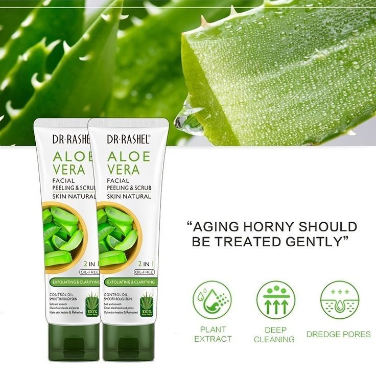 DR.RASHEL Aloe Vera Facial Peeling & Scrub 2 IN 1