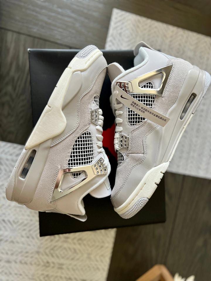 New Arrival  Air Jordan 4 Frozen Moments Unisex Sneakers; Original & Best Quality Men's /Women Shoes J4 Sneakers