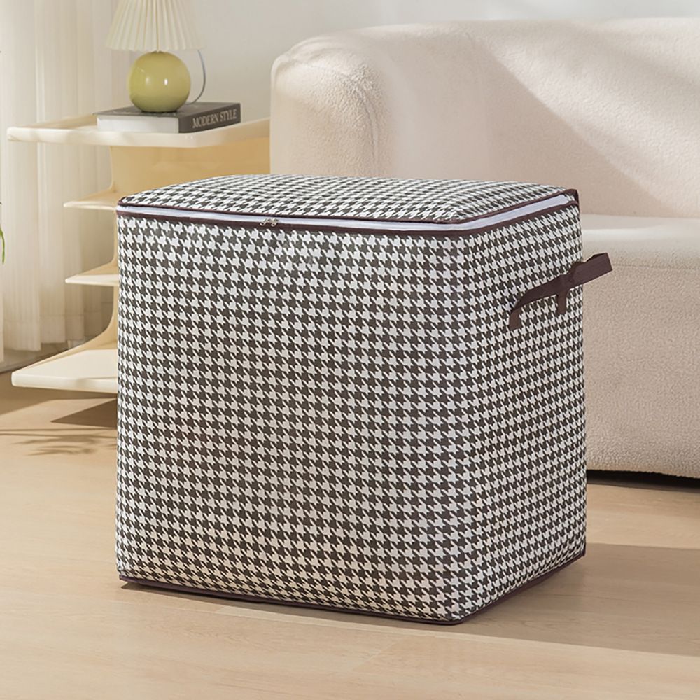 2PCS（1PC 100L/ 50*40*50cm+1PC 140L/55*45*55cm）Thick Big non-woven storage bag waterproof moisture-proof thickened duvet storage bag clothing sorting bag Travelling Bags