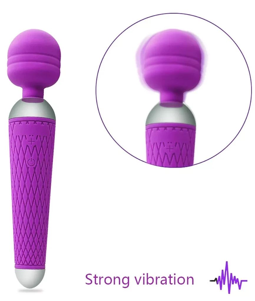 Vibrator Rechargeable Dildo Women Sex Toy G-Spot Dildo Vibrator - PURPLE - image 3