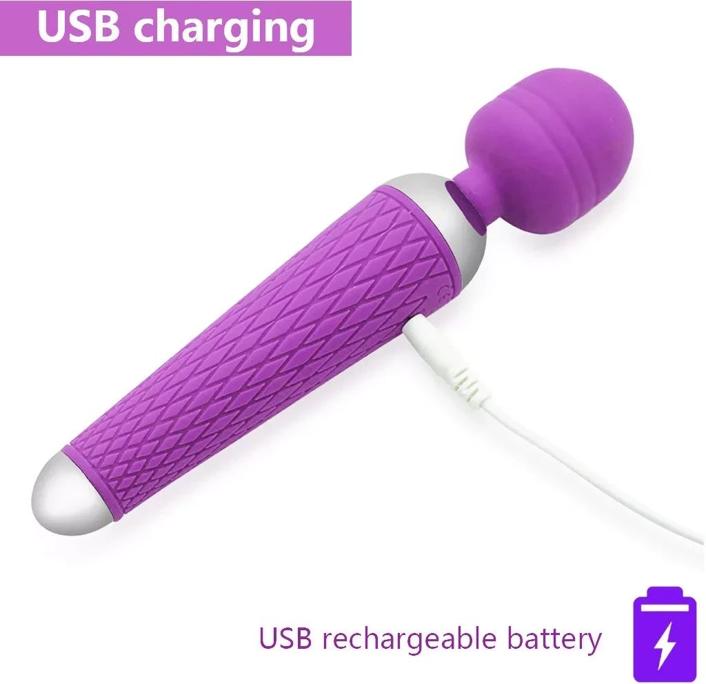 Vibrator Rechargeable Dildo Women Sex Toy G-Spot Dildo Vibrator - PURPLE - image 5