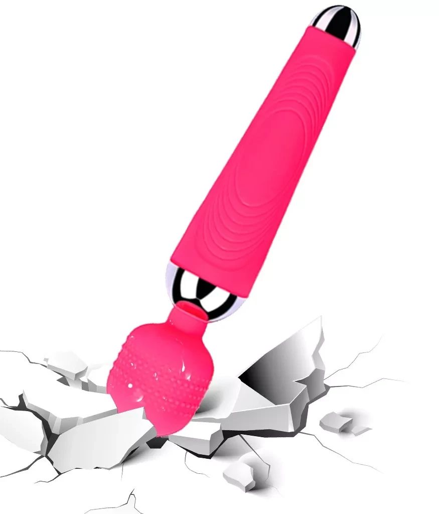 Vibrator Rechargeable Dildo Women Sex Toy G-Spot Dildo Vibrator - PINK