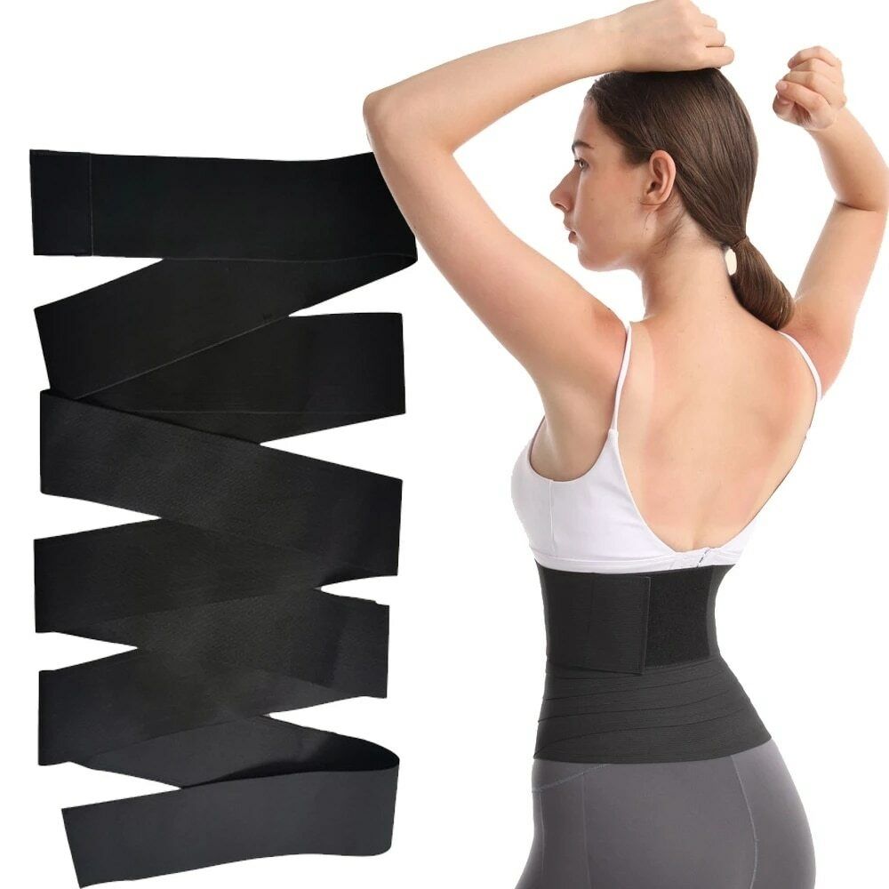 Women Bandage Wrap Waist Trainer Shapewear Belt Slimming Tummy Wrap Belt Resistance Bands Buckle Tummy Control Corset Body Shape