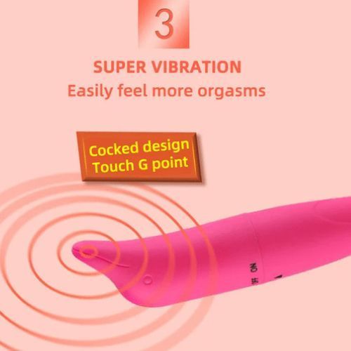 High Speed Dolphin Adult Vibrator Sexy Female Toy Pink - image 3