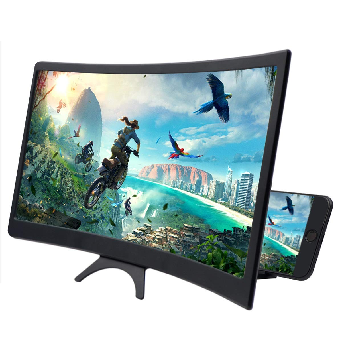 12 Inch 3D Cell Phone Screen Projector HD Expander Enlarge
