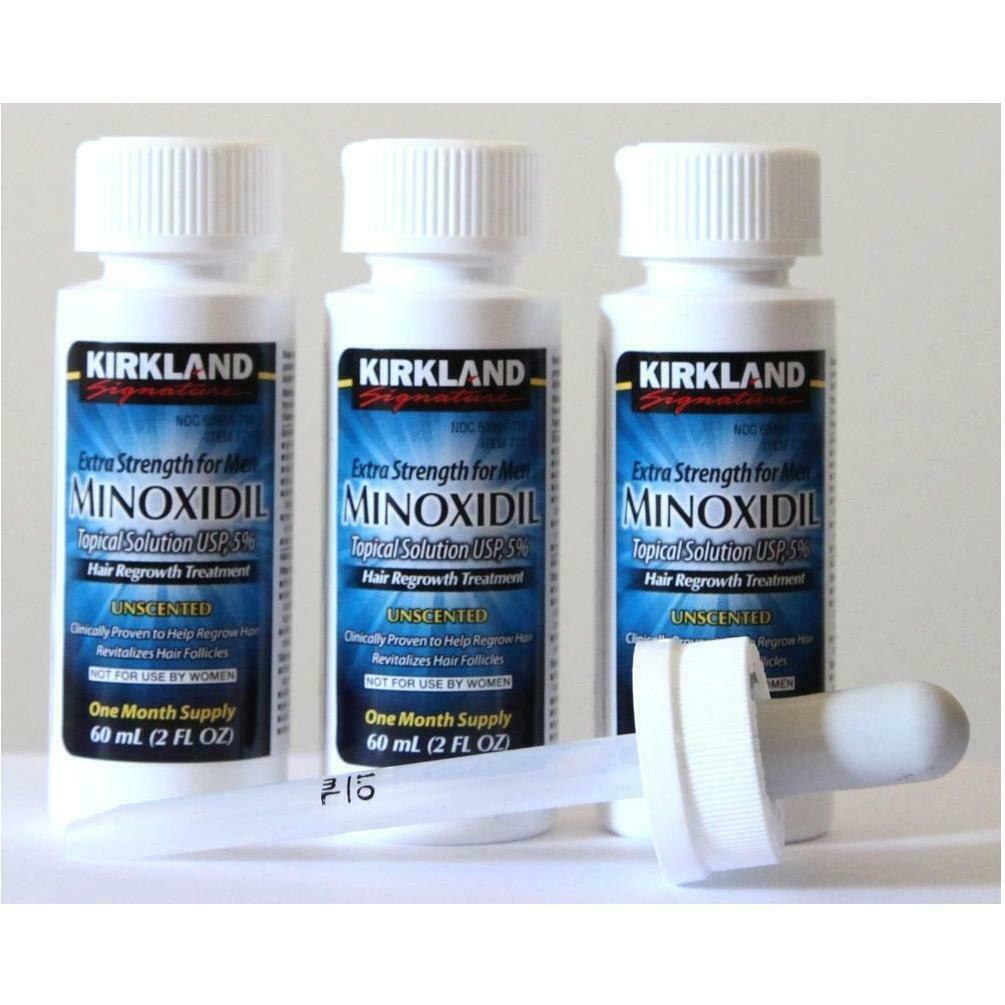 KIRKLAND Signature Minoxidil 5% SOLUTION Hair Loss/Growth 3 Month Supply
