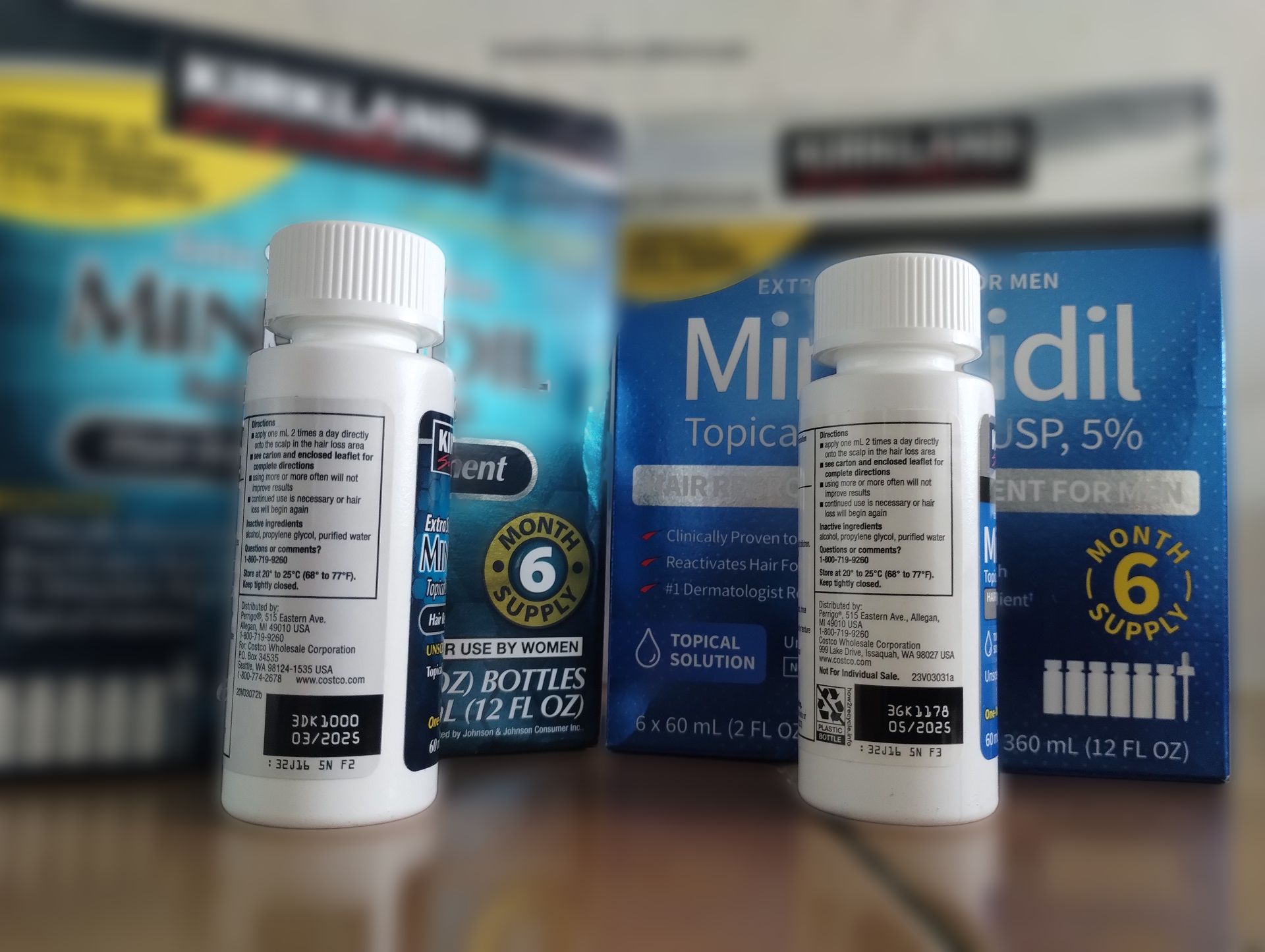 KIRKLAND Signature Minoxidil 5% SOLUTION Hair Loss/Growth 1 Month Supply