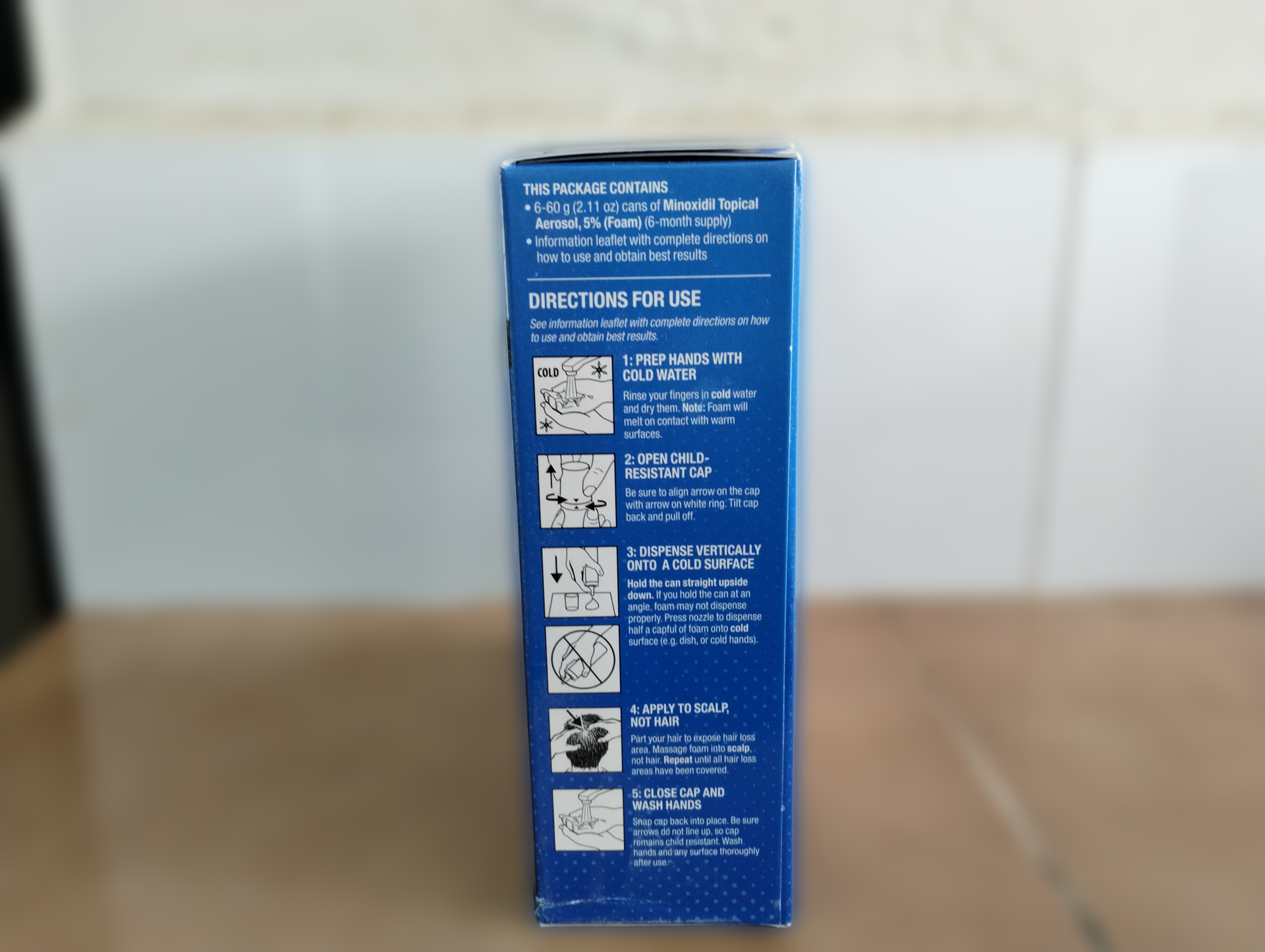 KIRKLAND Minoxidil 5% FOAM Hair Loss/Growth 6 Month Supply SEALED