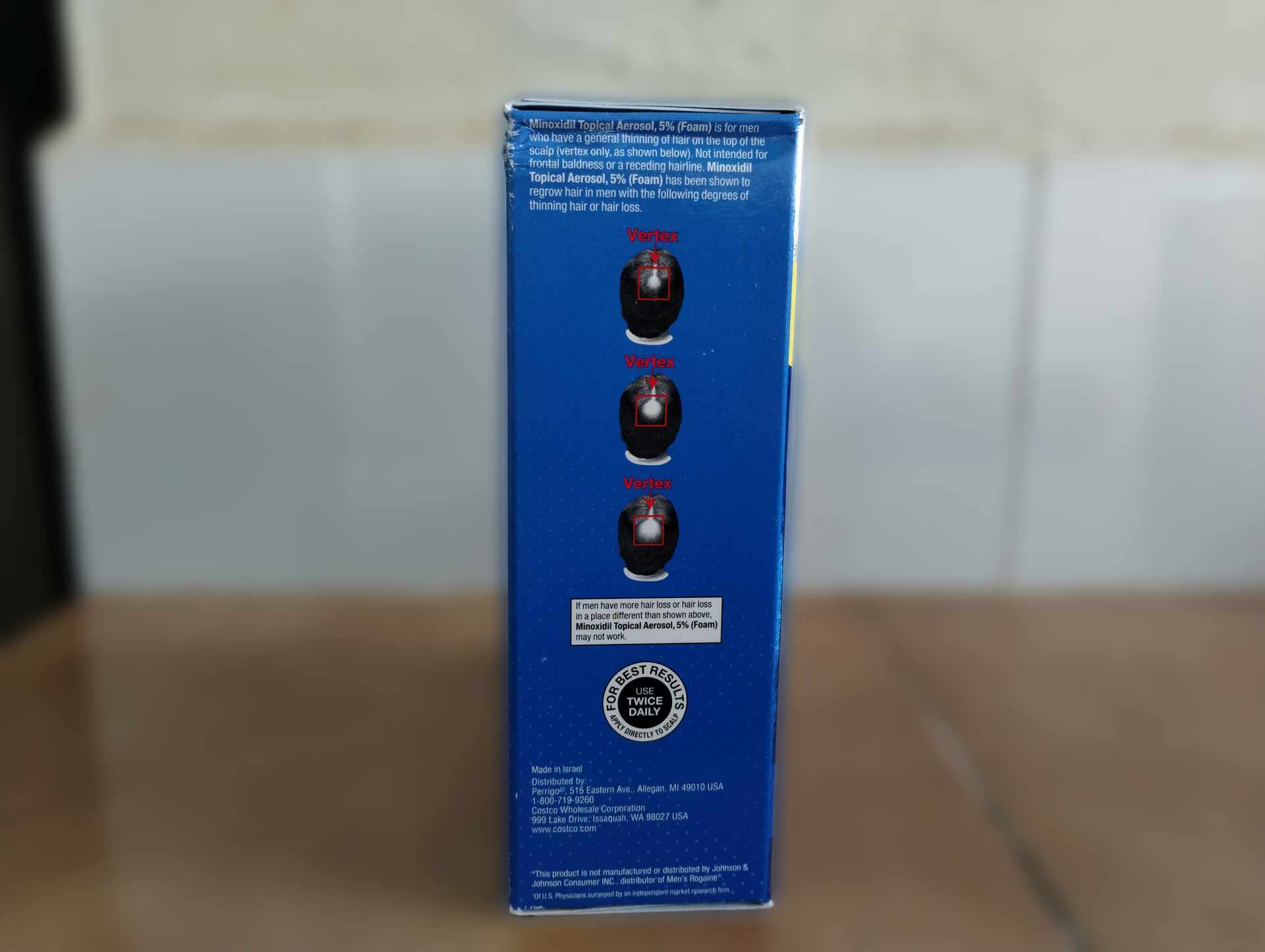 KIRKLAND Minoxidil 5% FOAM Hair Loss/Growth 6 Month Supply SEALED
