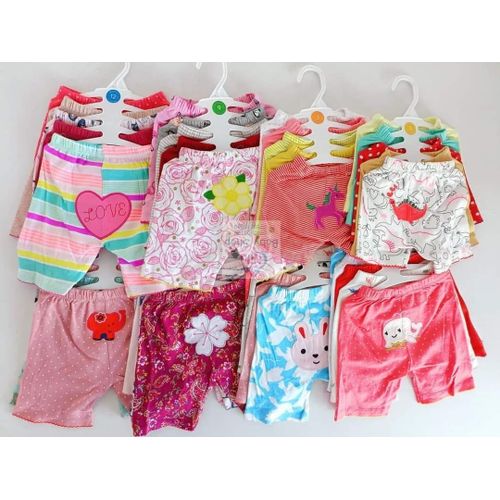 Fashion 5PCs Pretty Baby Newborn Cotton Shorts Baby Shorts Different Colors for both girls and boys from 0-12 months