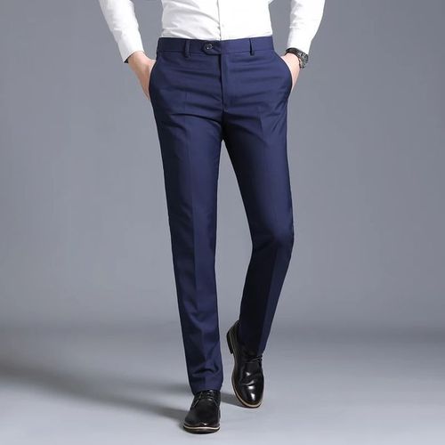 Fashion NEW  ARRIVAL 2 pack HIGH QUALITY COTTON TURKEY  Pack  Men's Formal Official Trousers BOTH  slim fit and normal fit color as shown in the picture blue and gray size 30,32,34,36,38,40,42.
