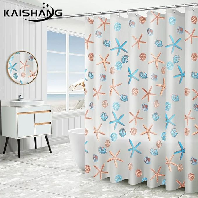 Snowflake Shower Curtain - Unique Snowflake Pattern, Waterproof Design, Easy to Clean - Perfect for Bathroom,