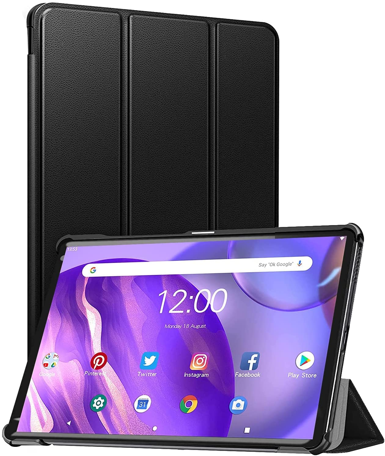 10 inch Tablet Android 11 Tablets PC with Keyboard and Mouse 6GB Ram 512GB Storage Octa-Core Dual Sim Card Slots GPS Wifi Bluetooth