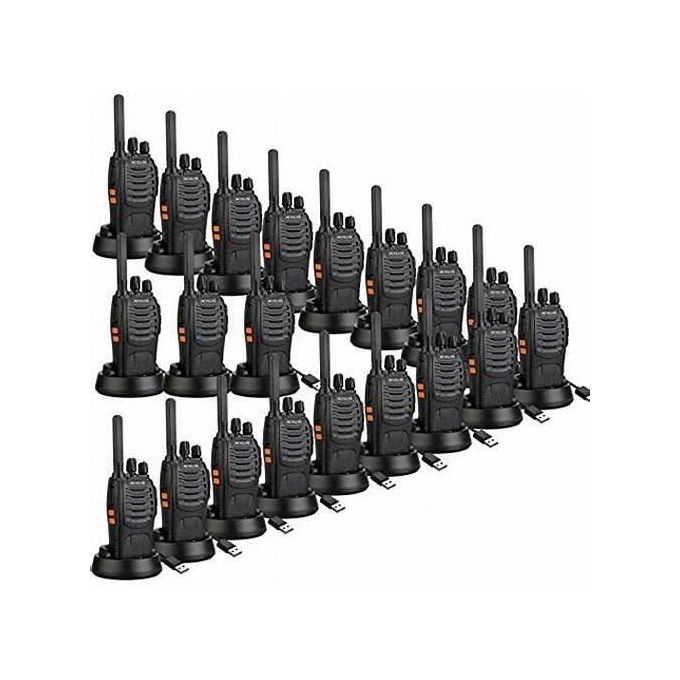 Baofeng 20 Pieces-Quality Long Range Walkie Talkie 2 Way Radio call Rechargeable with Li-ion Battery and Charger