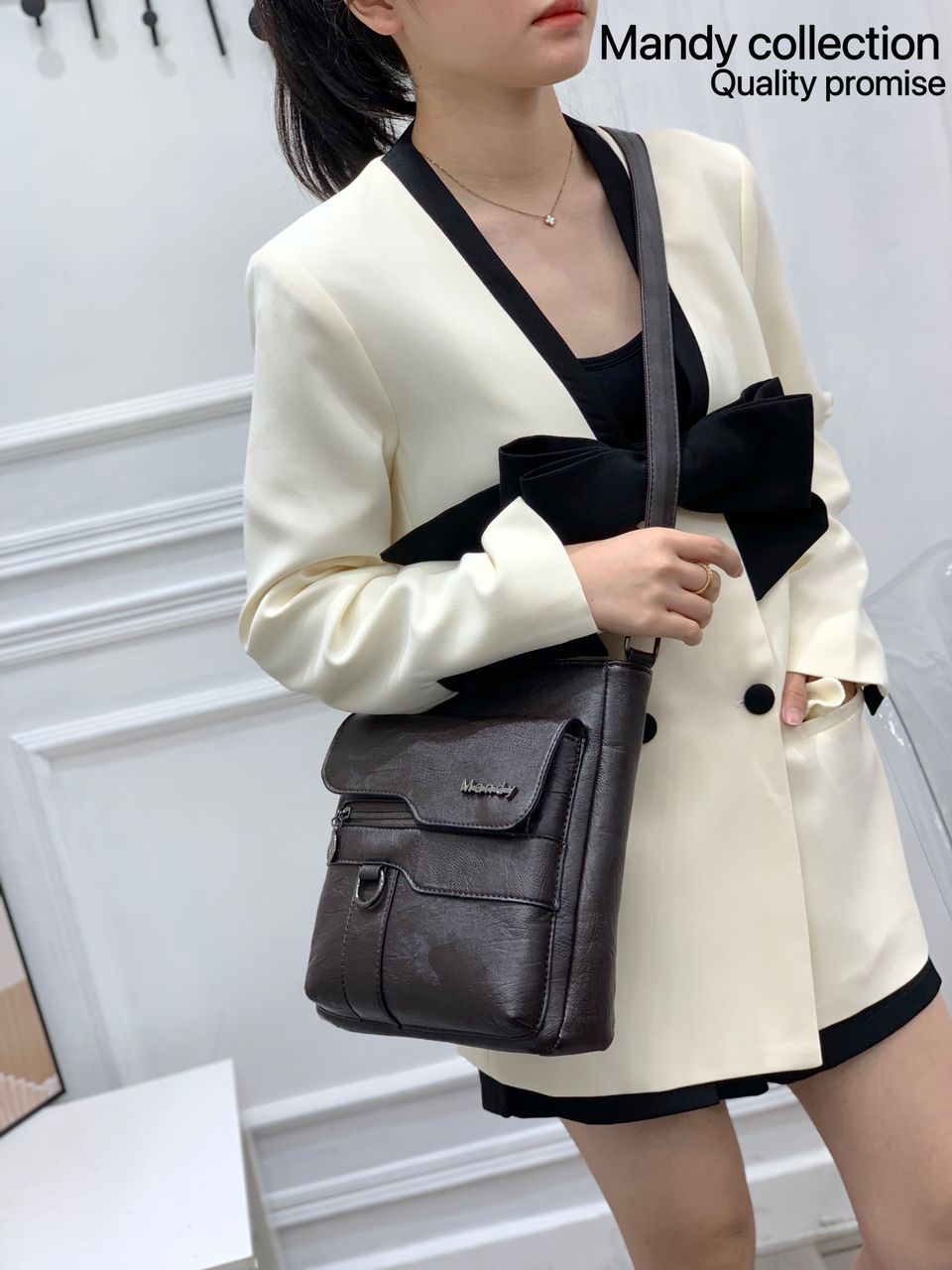Women Casual Bags Mandys Collection Bags Leather Sling Bags Crossbody Women Bags