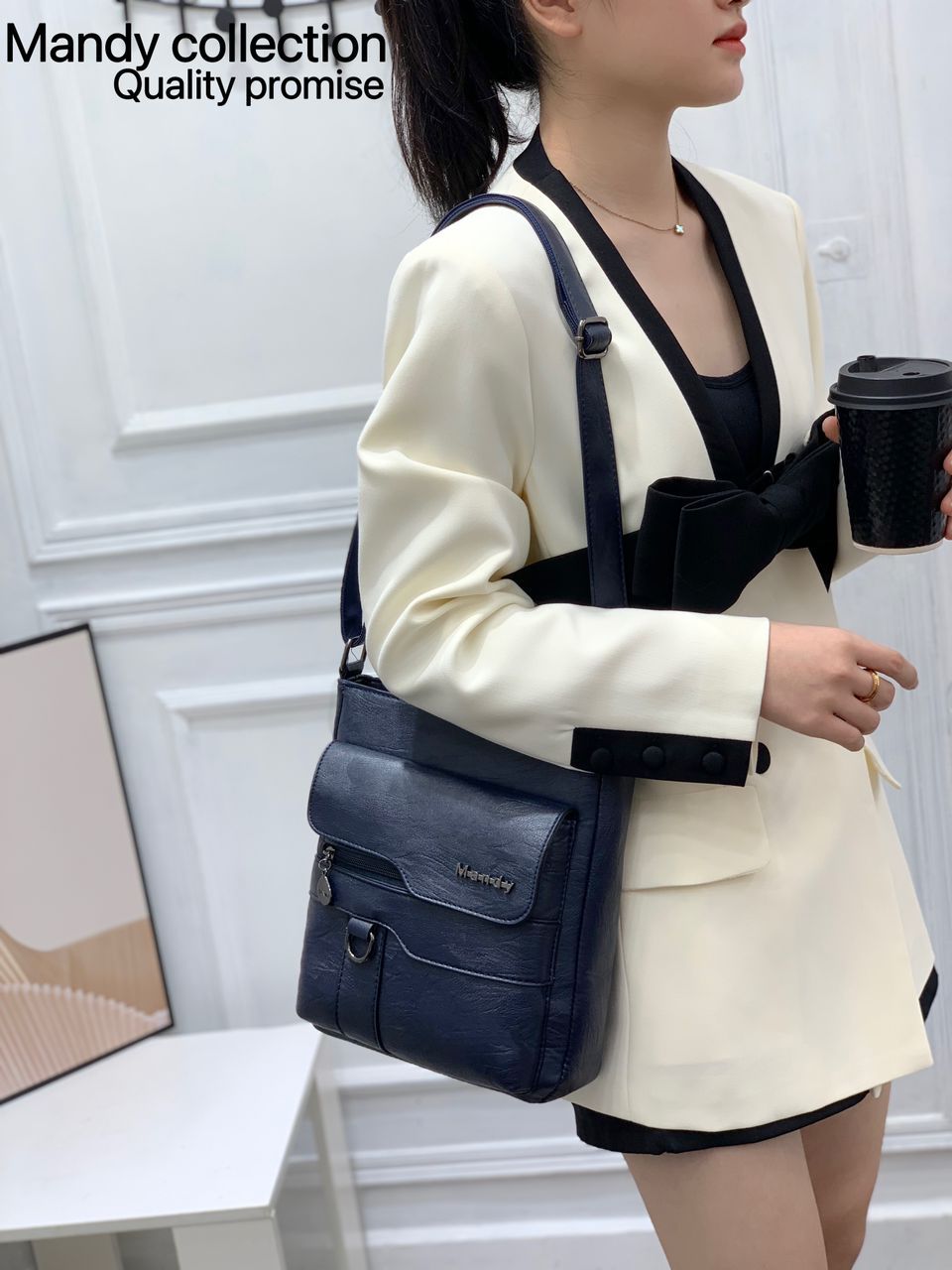 Women Casual Bags Mandys Collection Bags Leather Sling Bags Crossbody Women Bags