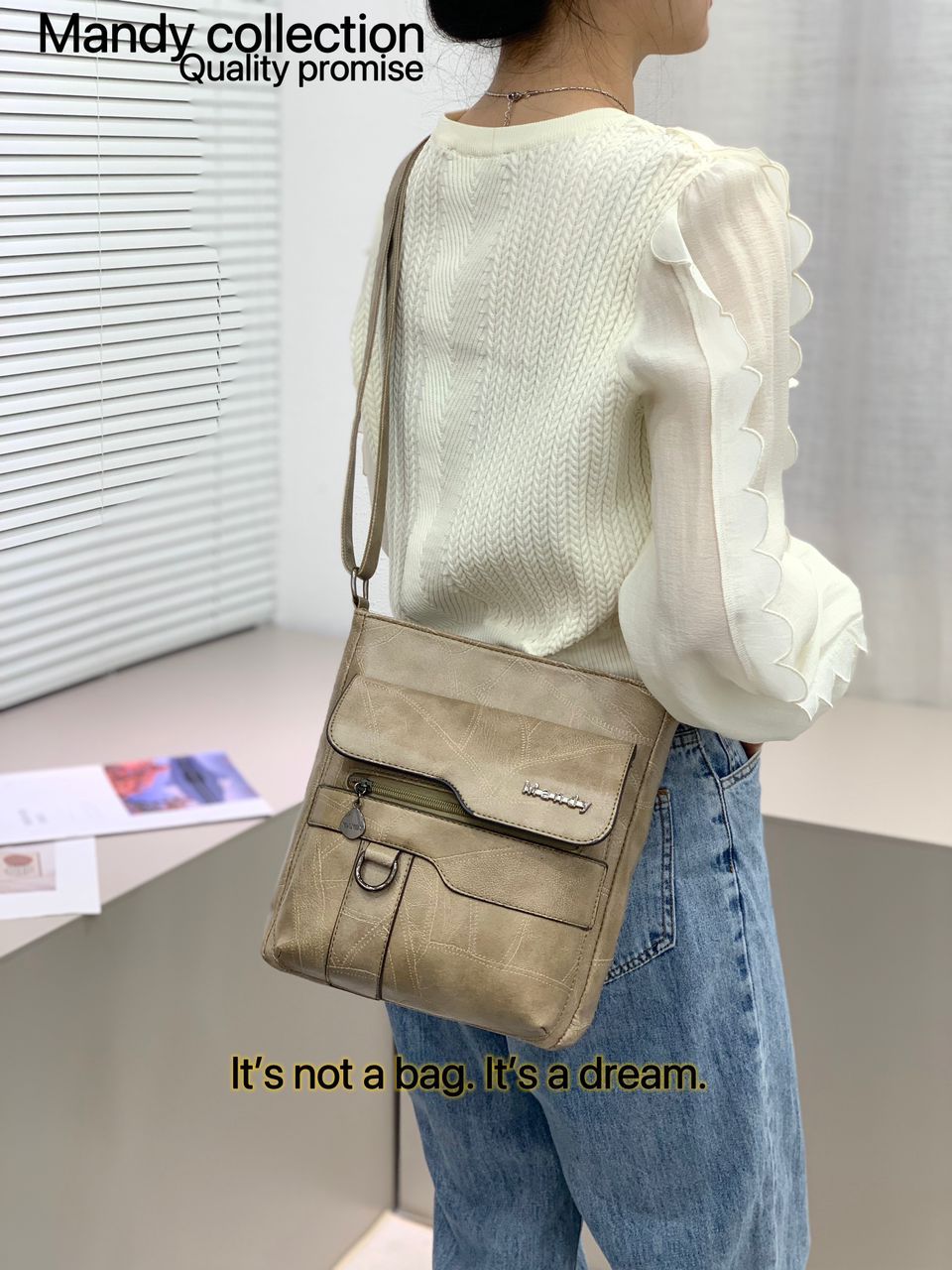 Women Casual Bags Mandys Collection Bags Leather Sling Bags Crossbody Women Bags