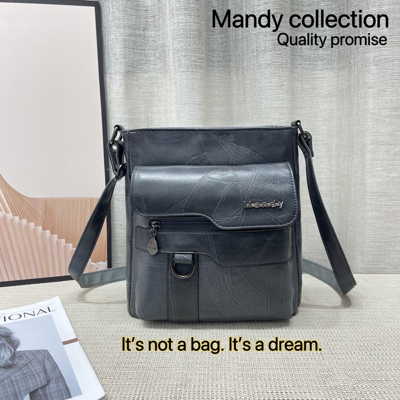 Women Casual Bags Mandys Collection Bags Leather Sling Bags Crossbody Women Bags