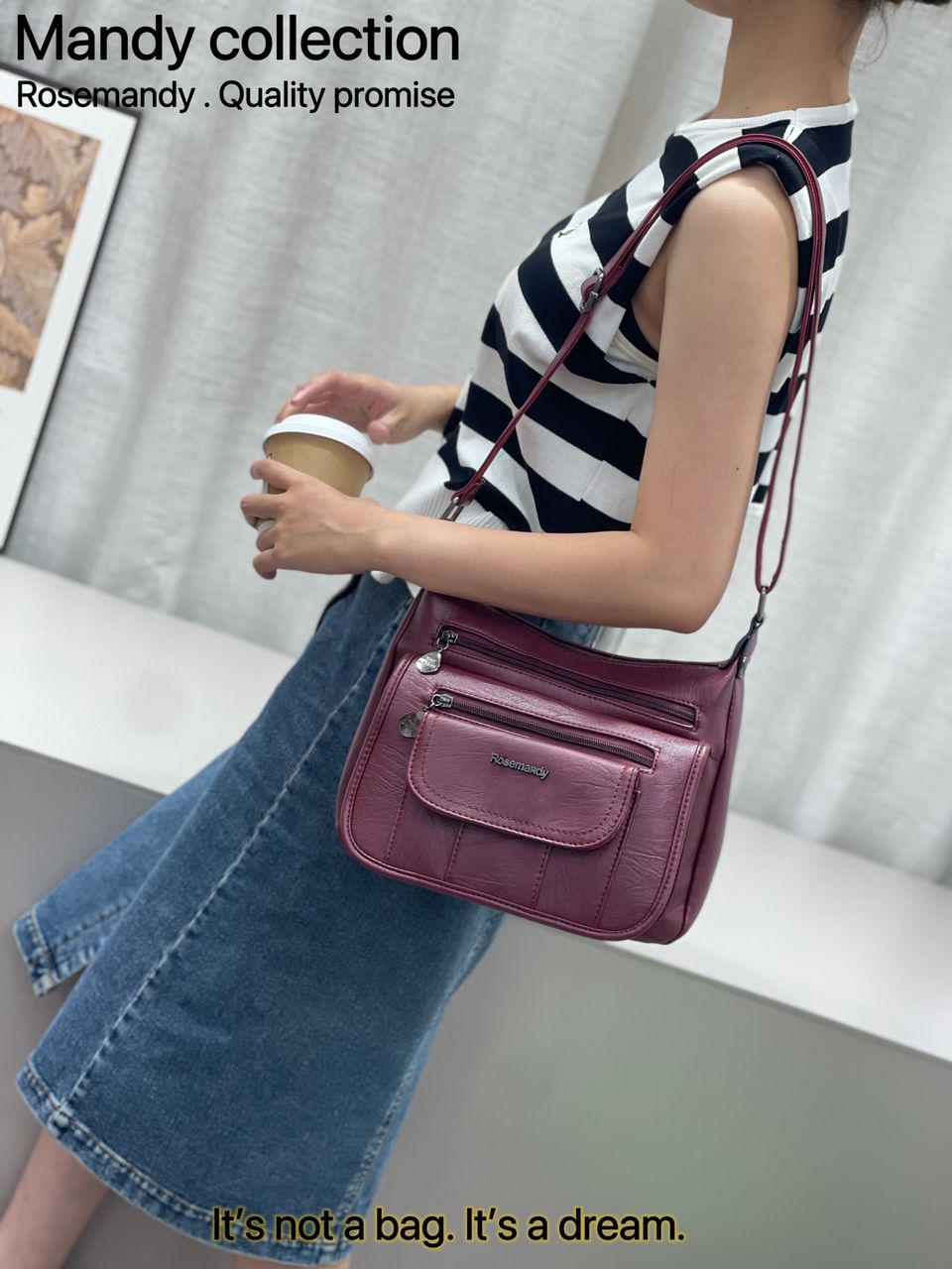 Women Elegant Shoulder Bags Sling Bag Crossbody Bags Quality Leather Bags 1Pc