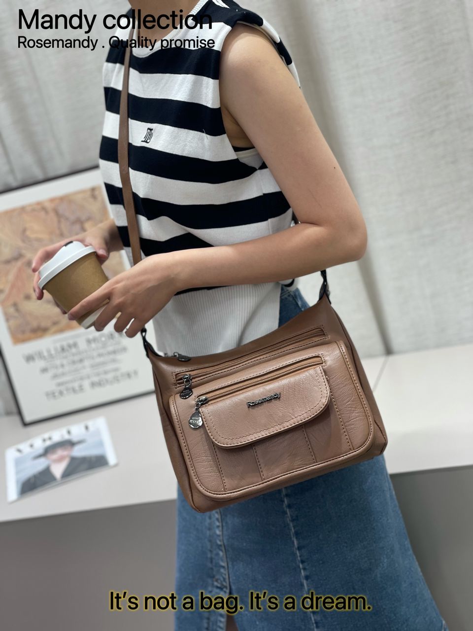 Women Elegant Shoulder Bags Sling Bag Crossbody Bags Quality Leather Bags 1Pc