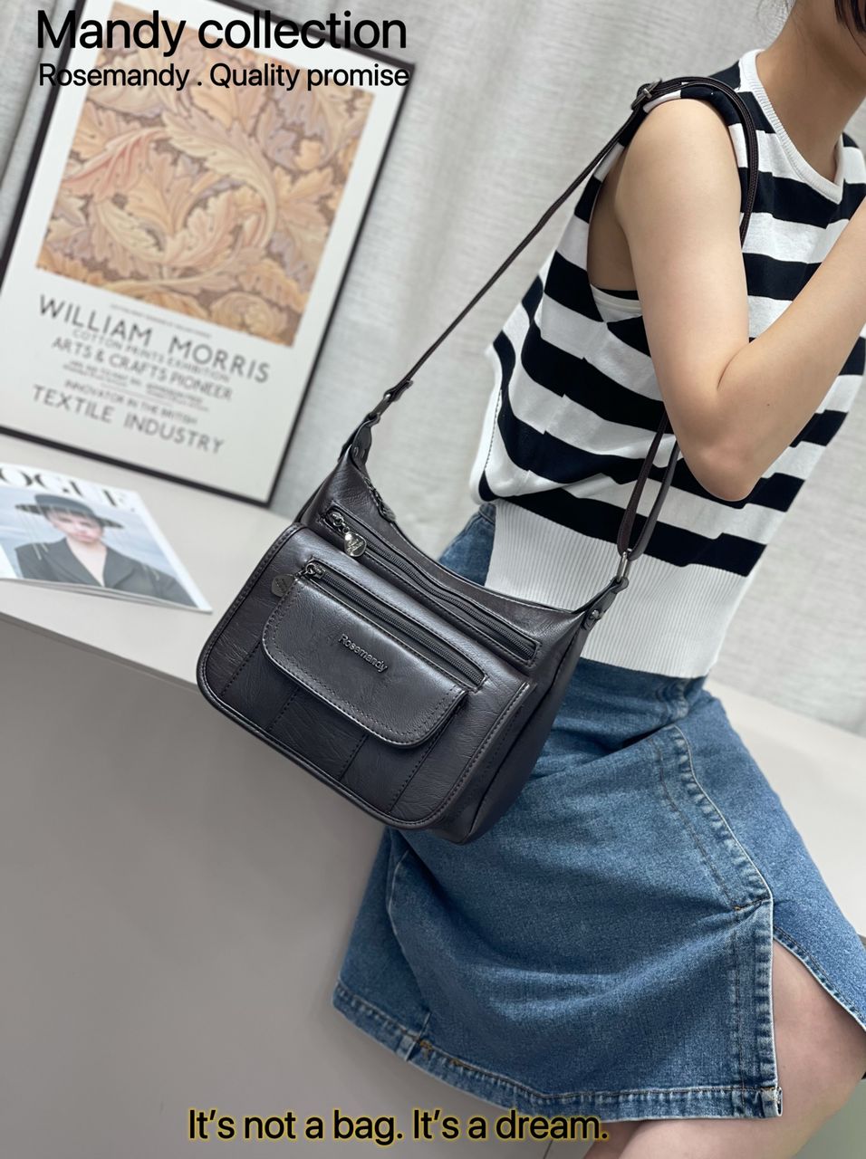 Women Elegant Shoulder Bags Sling Bag Crossbody Bags Quality Leather Bags 1Pc