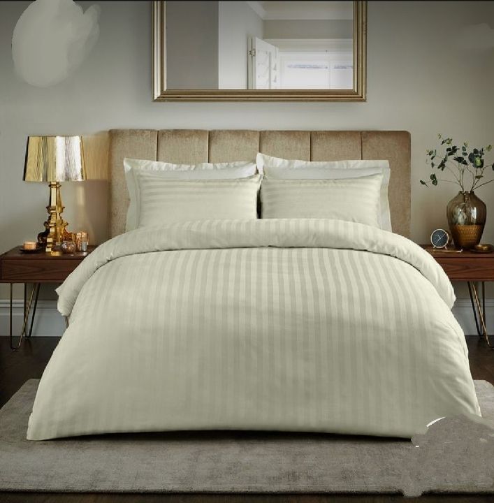Cotton Striped Duvet Cover Set 1Pc Duvet Cover 1Bedsheet 2Pillowcases 6*7ft