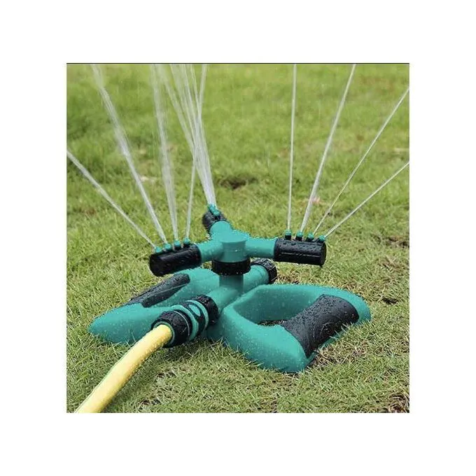 3 Arm 360⁰ Auto-Rotating Water Garden Sprinkler(360 full coverage, long range impulse sprinkling system)