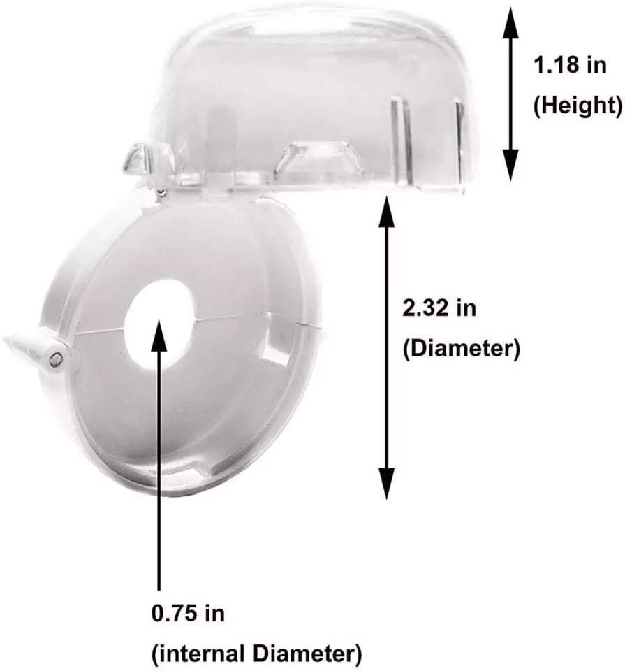 4pc set gas knob covers clear.Child and pets protective (Gas safety kno covers,set of 4pcs protect your child,protect your pet.)