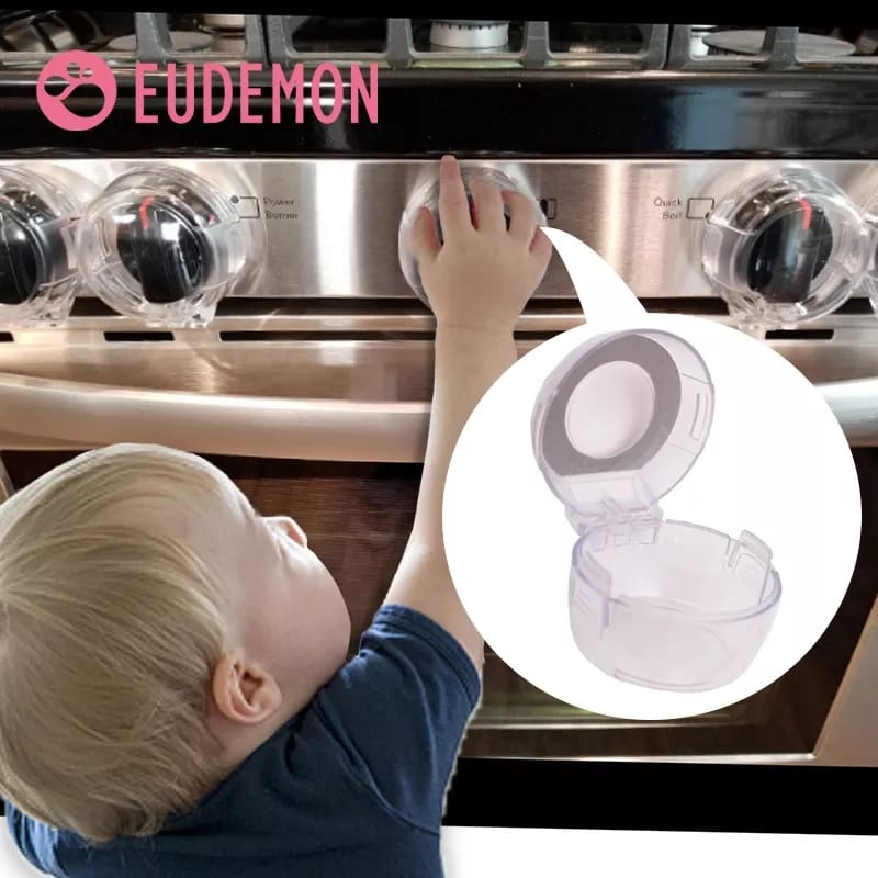 4pc set gas knob covers clear.Child and pets protective (Gas safety kno covers,set of 4pcs protect your child,protect your pet.)