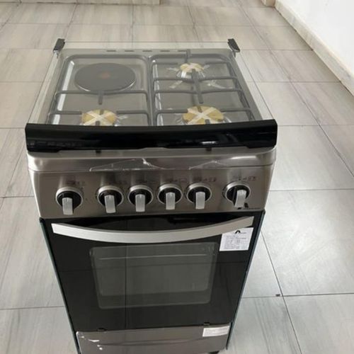 Amaze Cooker 3G+1E with GAS OVEN 50X50CM Free Standing Cooker with GAS OVEN Automatic Ignition Glass Top
