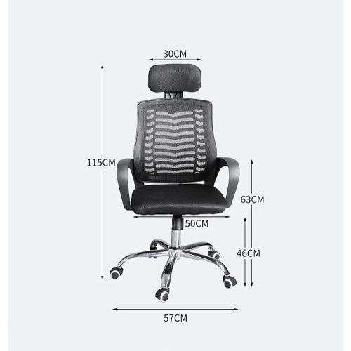Secretarial Mesh Office Chair with Headrest(Ergonomic Headrest Desk Chair, Comfort Features Office Chair, Ventilated Mesh Back )