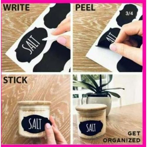 Kitchen Pantry And Spices Labels Stickers Accessories (80pcs+Pen)