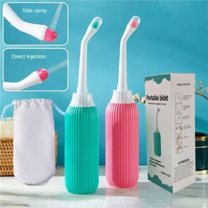 500ml Portable Bidet Sprayer Personal Hygiene Private Parts Flushing Device
