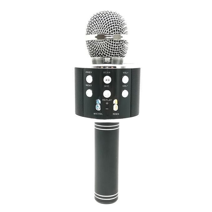 WS-858 Metal High Sound Quality Handheld KTV Karaoke Recording Bluetooth Wireless Microphone, For Notebook, PC, Speaker, Headphone, IPad, IPhone, Galaxy, Huawei, Xiaomi, LG, HTC And Other Smart Phones
