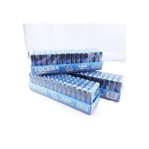 Tocebal Heavy Duty Replaceable Batteries AA Or AAA Pack Of 60 Each