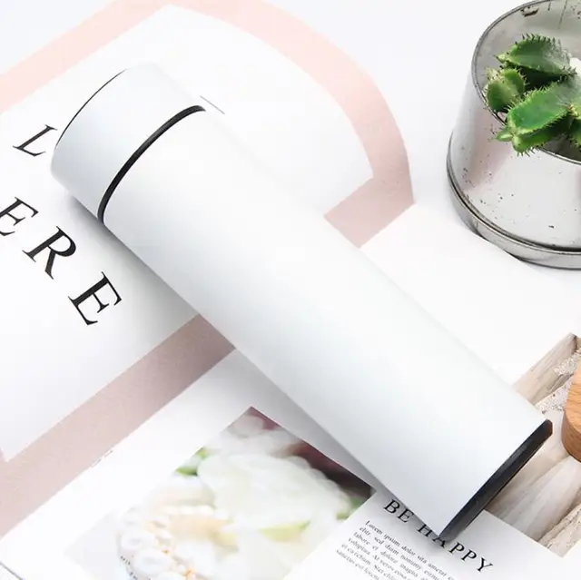 500ml Smart Thermo Bottle Thermal Cup Vacuum Flasks Stainless Steel Thermos for Tea Cover LED Temperature Display Drinking Water