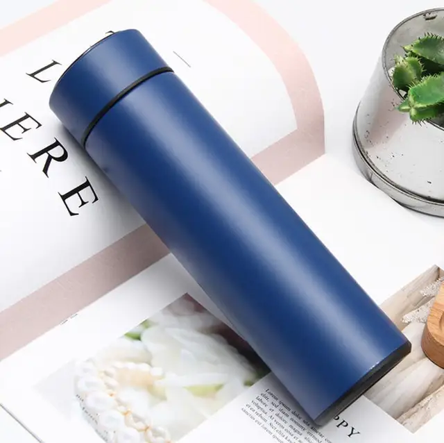 500ml Smart Thermo Bottle Thermal Cup Vacuum Flasks Stainless Steel Thermos for Tea Cover LED Temperature Display Drinking Water