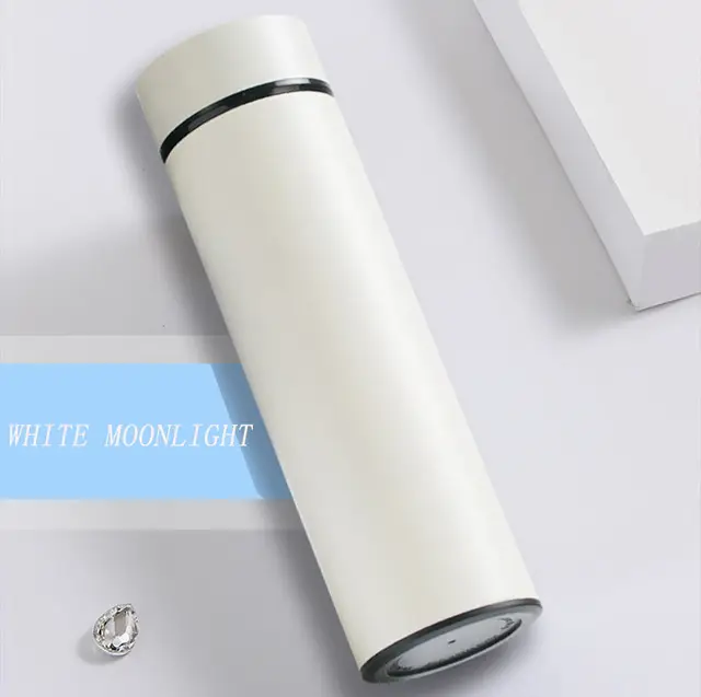 500ml Smart Thermo Bottle Thermal Cup Vacuum Flasks Stainless Steel Thermos for Tea Cover LED Temperature Display Drinking Water