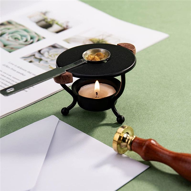 600Pcs Sealing Wax Beads Kit Colorful Wax Seal Stamp Kit with Candles Spoon Seal Stamp for Letters, Crafts Decorations Wedding Invitations