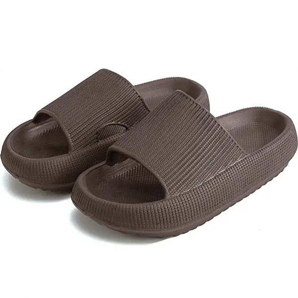 Cloud Slippers for Women and Men, Pillow House Slippers Shower Shoes Indoor Slides Bathroom Sandals, Ultimate Comfort, Lightweight, Thick Sole, Non-Slip, Easy to Clean