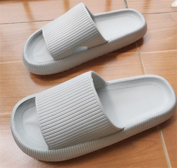 Cloud Slippers for Women and Men, Pillow House Slippers Shower Shoes Indoor Slides Bathroom Sandals, Ultimate Comfort, Lightweight, Thick Sole, Non-Slip, Easy to Clean