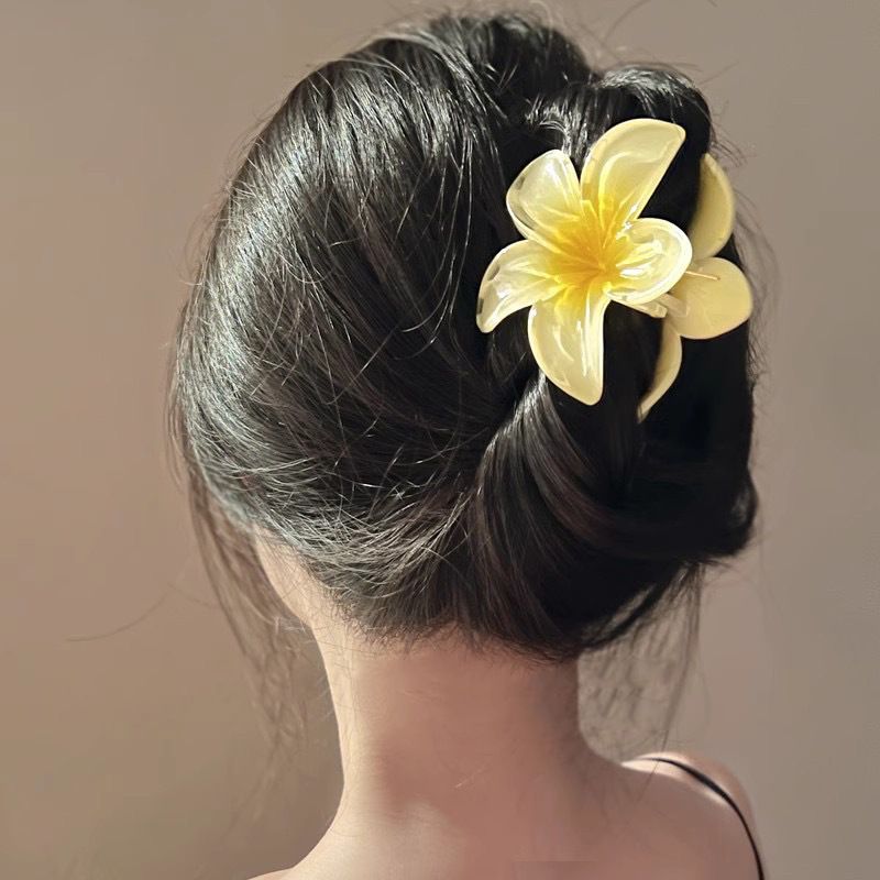Flower Hair Claw Clips for Thick Hair, Strong Hold Nonslip, Hawaiian, Cute Large Hair Clips, Hair Accessories for Women Girls Holiday Gifts