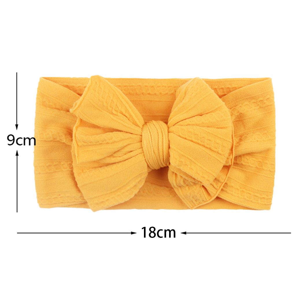 4 Pcs Baby Headbands Soft Stretchy Nylon Hair Bands with Bows for Newborn Infant Baby Toddler Girls