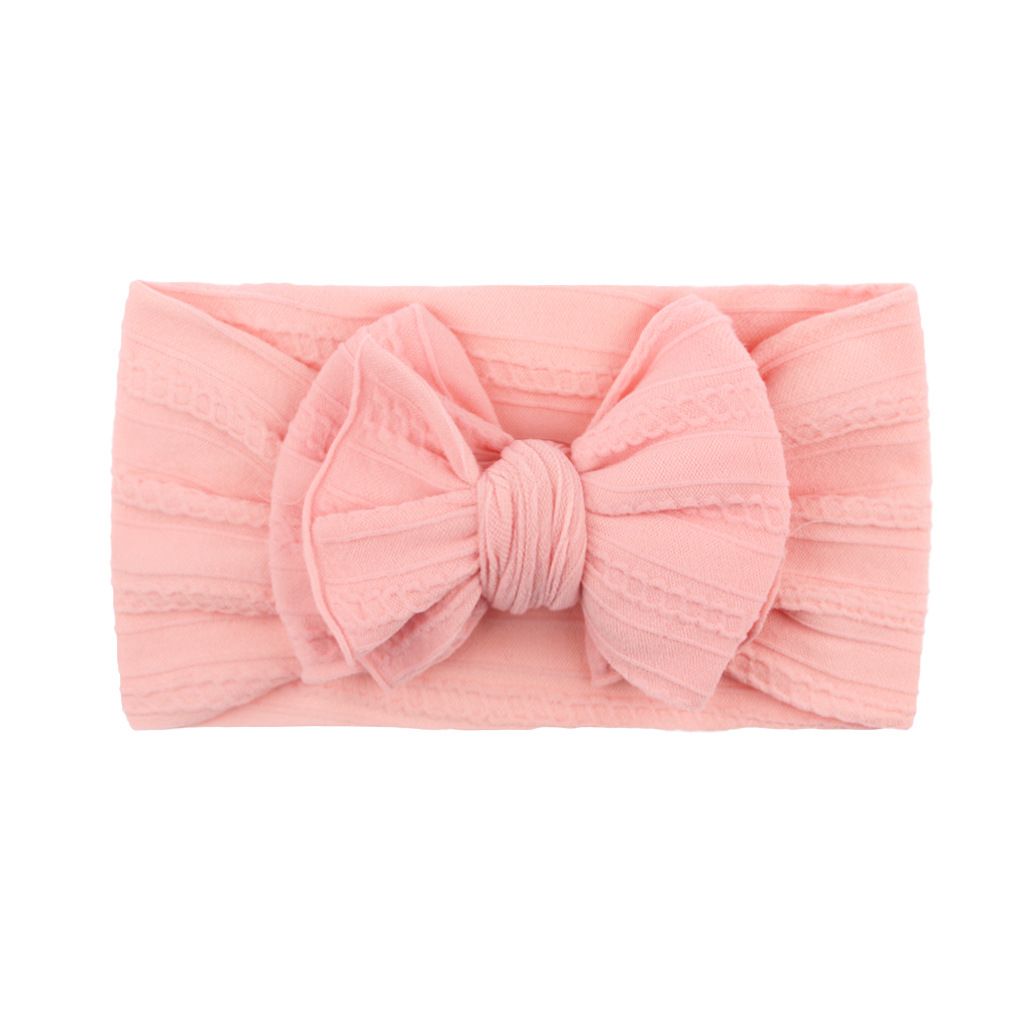 4 Pcs Baby Headbands Soft Stretchy Nylon Hair Bands with Bows for Newborn Infant Baby Toddler Girls