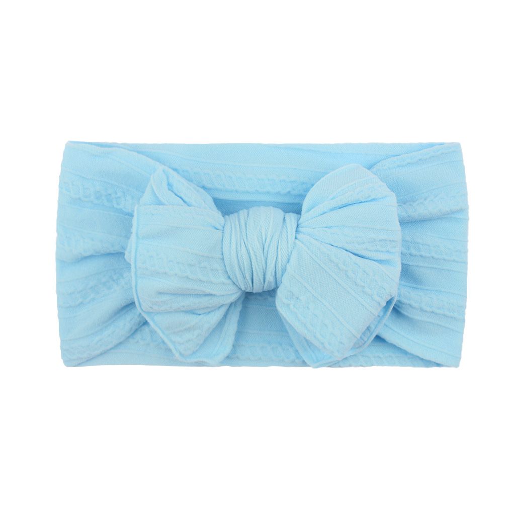 4 Pcs Baby Headbands Soft Stretchy Nylon Hair Bands with Bows for Newborn Infant Baby Toddler Girls