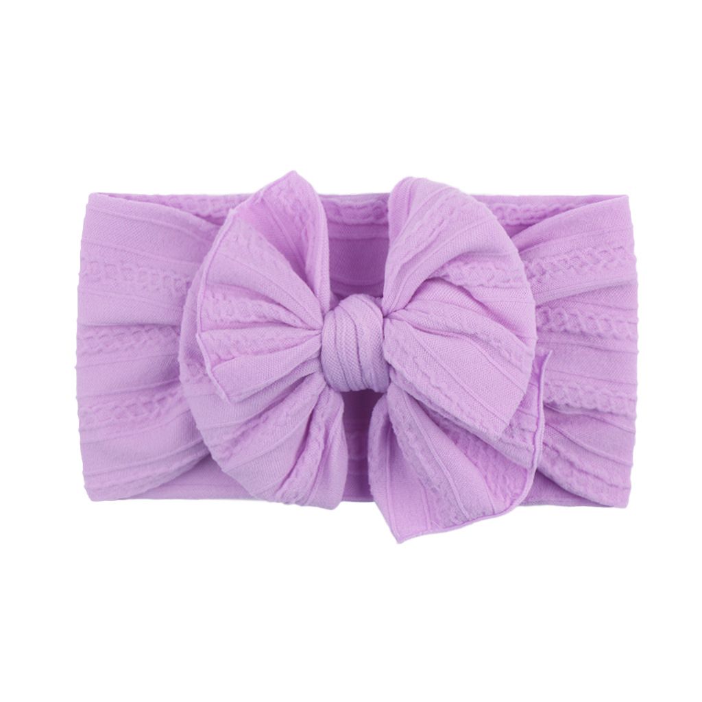 4 Pcs Baby Headbands Soft Stretchy Nylon Hair Bands with Bows for Newborn Infant Baby Toddler Girls