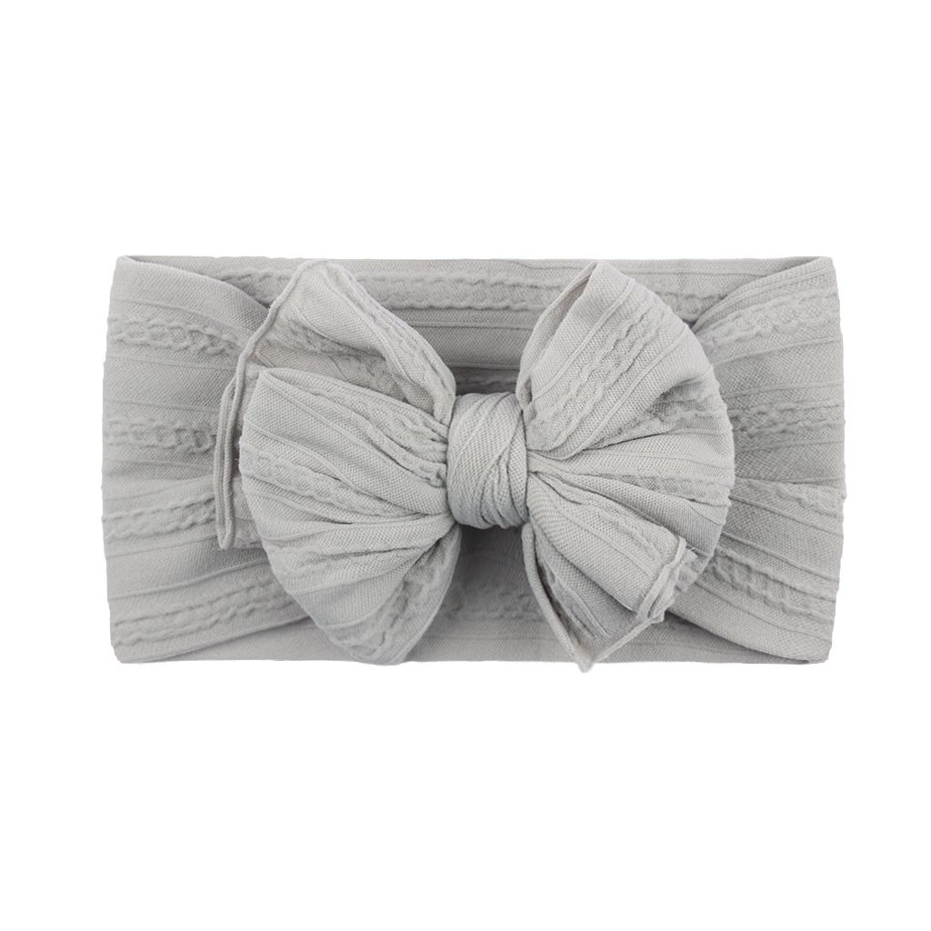 4 Pcs Baby Headbands Soft Stretchy Nylon Hair Bands with Bows for Newborn Infant Baby Toddler Girls