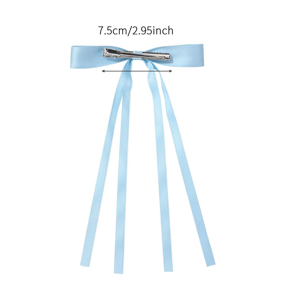 6 PCS Hair Bows Hair Clip Ribbon Accessories Ponytail Holder French Barrette Hair Bow for Girls Toddlers Teens Kids